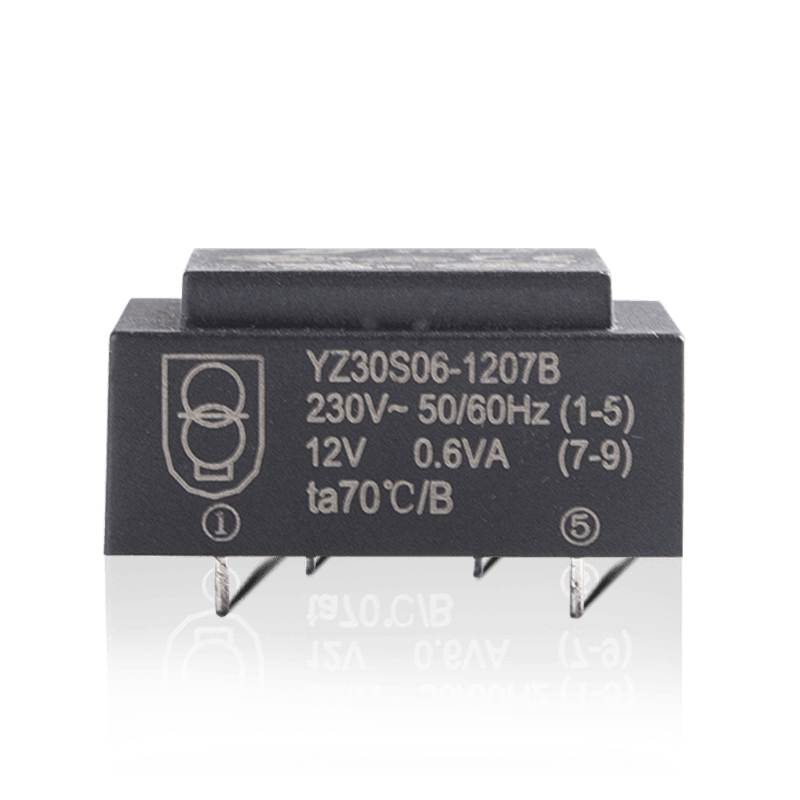 YZ30S08-1207B Trasformatore abbassatore 50HZ per montaggio PCB a bassa frequenza 0,8VA